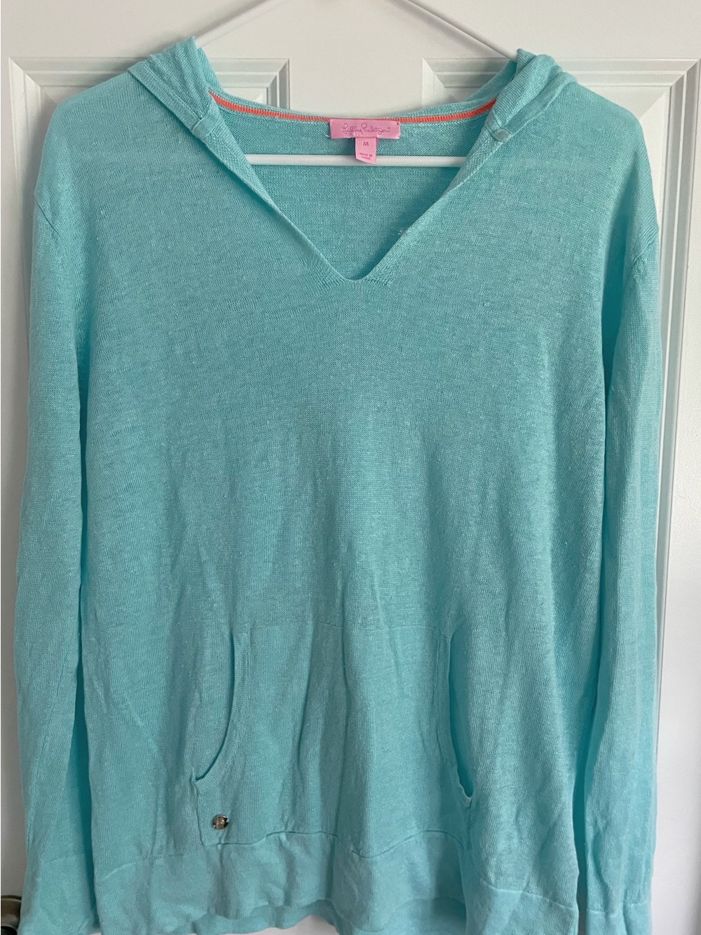Lilly Pulitzer Cassi Pullover Linen Hoodie
